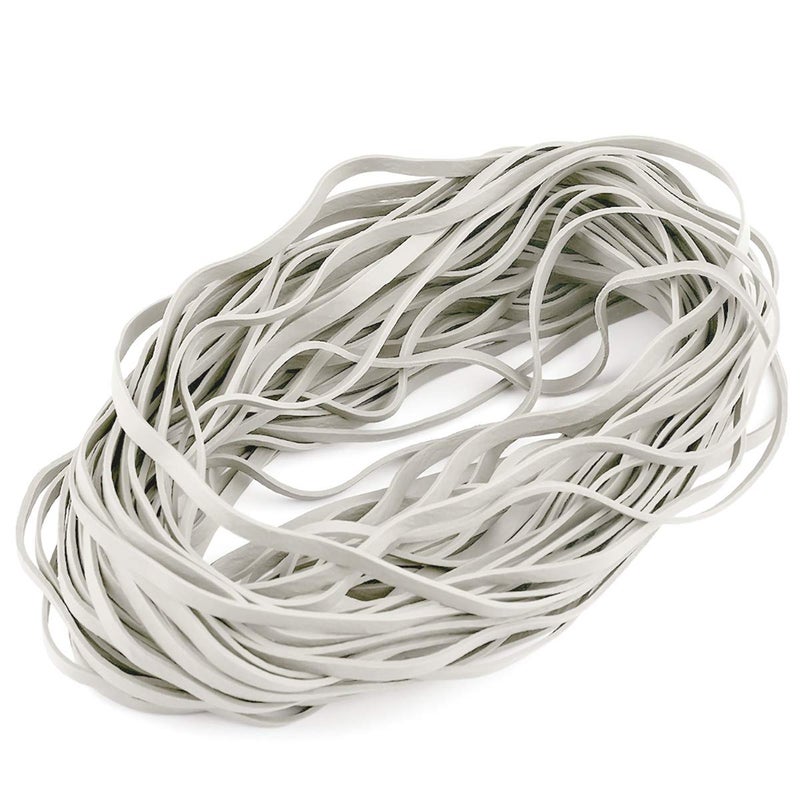 Coopay 12 Inches Extra Large Rubber Bands, 30 Pieces Heavy Duty Trash Can Band Bulk, Strong Elastic for Office Supply School Home, Garbage Cans, File Folders (White) - Image 1